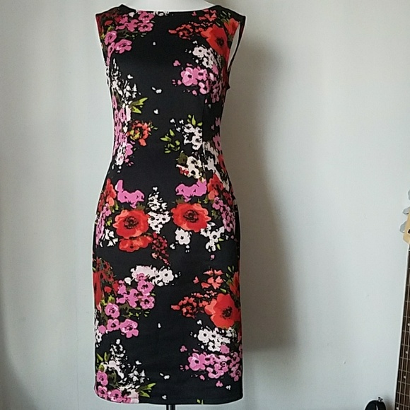 Adrianna Papell Dresses & Skirts - Adrianna Papell floral dress sleeveless sz 4